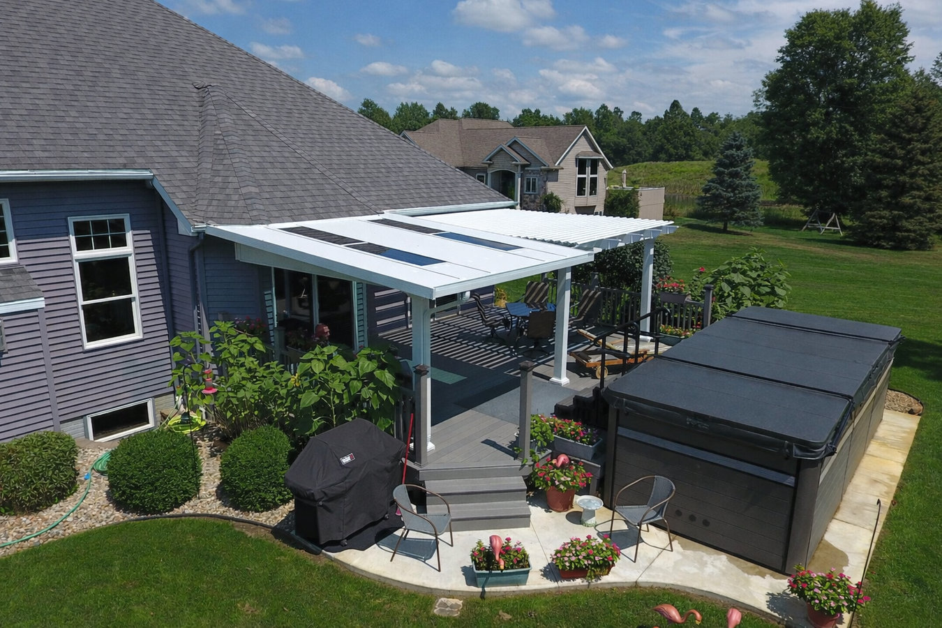 Patio cover installation